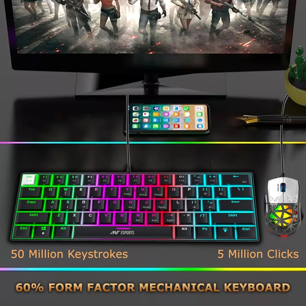 Ant Esports USB Gaming Keyboard Mouse Combo THUNDER 10 RGB view 7
